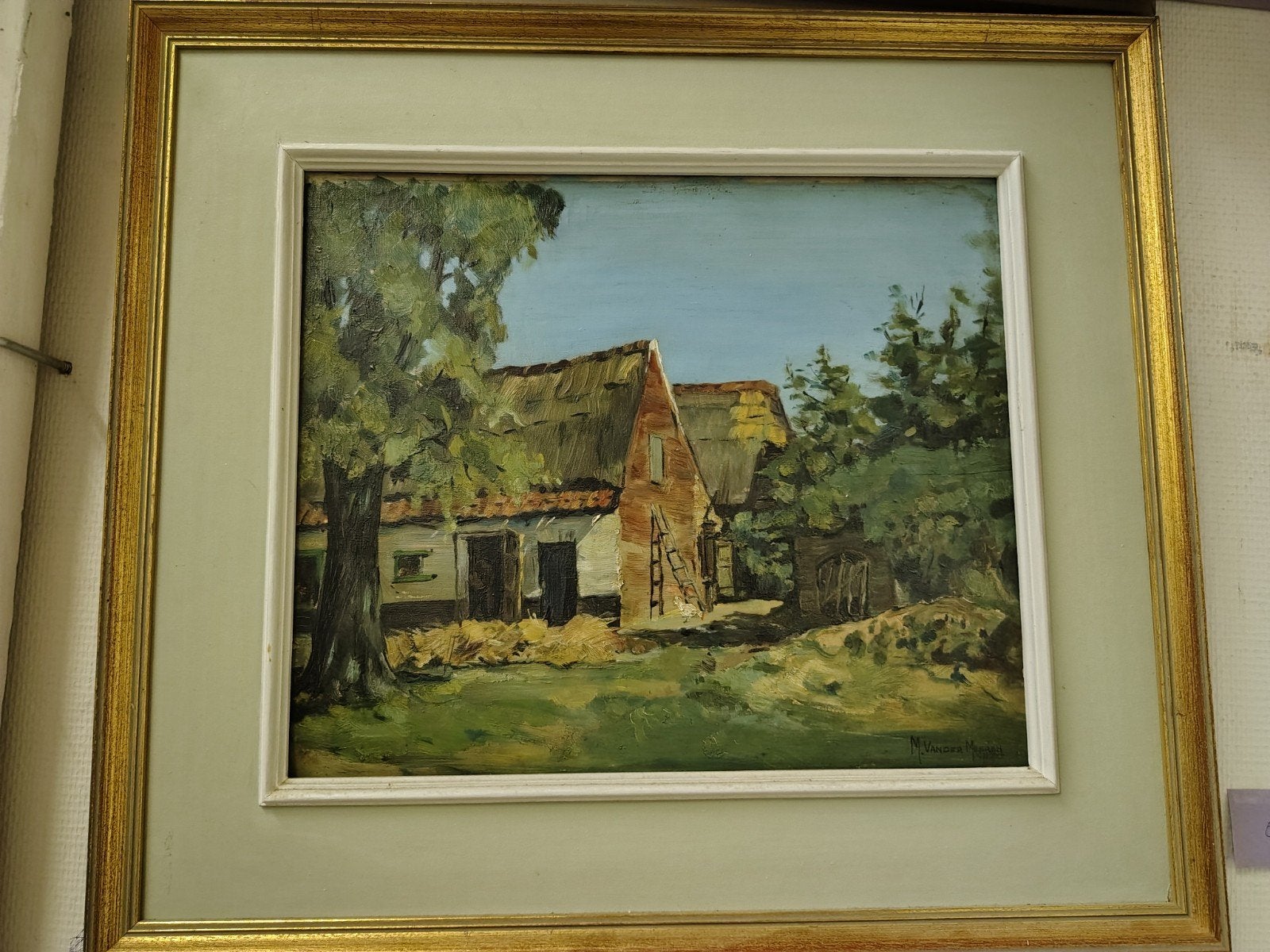 schilderij Maurice Vander Meeren Tielt, Antiek en Kunst, Ophalen