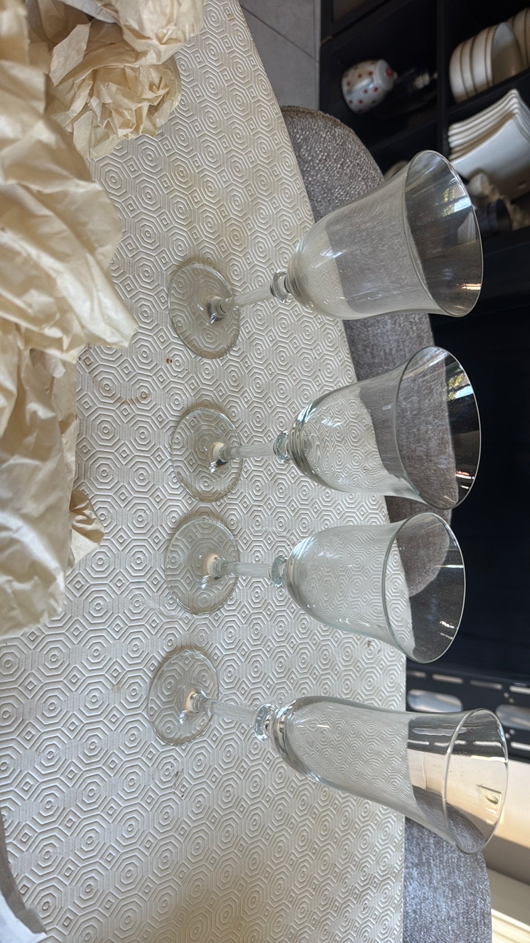 Set glazen. Witte wijn/rode wijn/ water/champagne, Hobby & Loisirs créatifs, Enlèvement, Comme neuf
