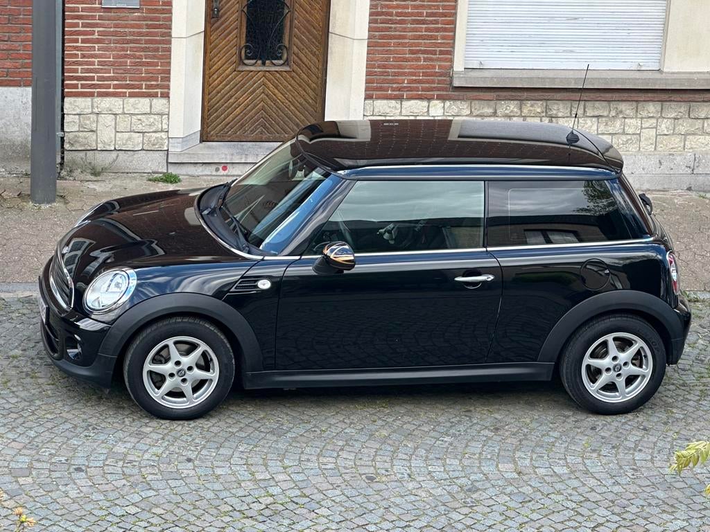 Mini 1.6 benzine 2014, Auto's, Zwart, Bedrijf, One, Te koop