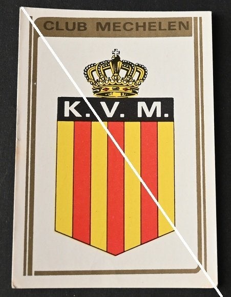 Panini Football 1973 - 74 / KV Mechelen / Embleem, Verzamelen, Verzenden, Gebruikt, Poster, Plaatje of Sticker