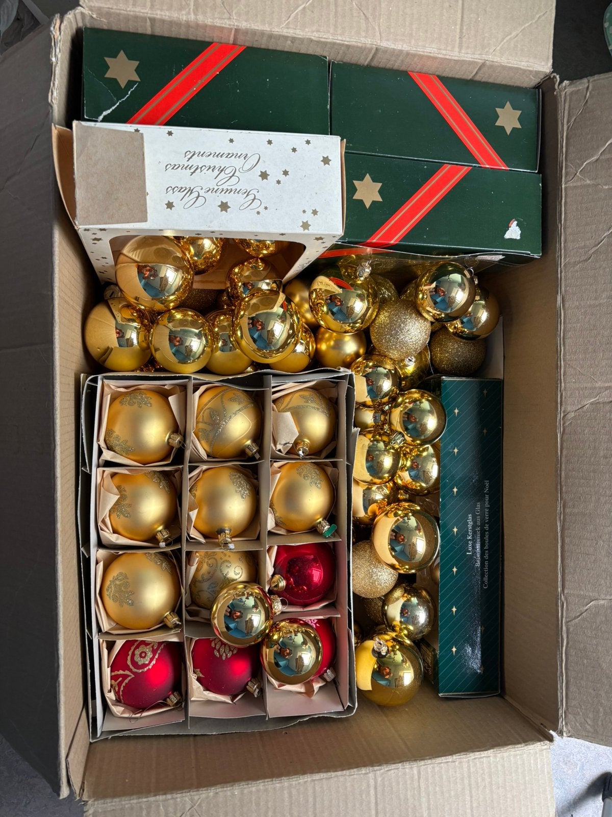 Alles soorten rood goudkleur, Diversen, Kerst, Ophalen of Verzenden, Gebruikt