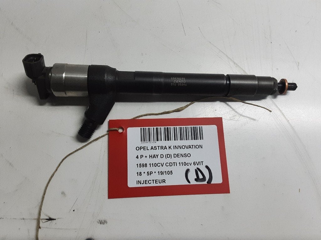 INJECTOR BRANDSTOF Opel Astra K (01-2015/12-2022) (55578075), Auto-onderdelen, Gebruikt, Opel, Opel Automobile GmbH, Kontakt-opel@opel.com