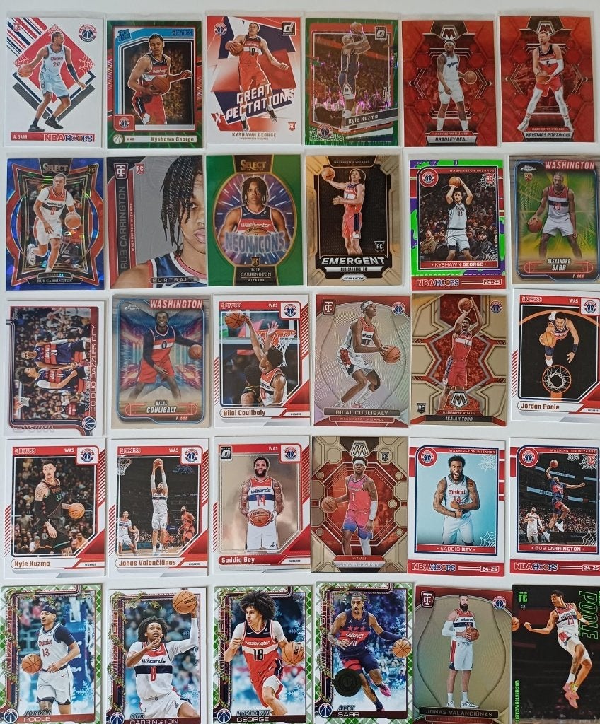 NBA cards Washington Wizards, Ophalen, Nieuw, Meerdere plaatjes