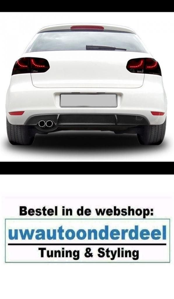 Bumper Diffuser GTD Look Dubbele uitlaat Geschikt Voor Vw Go, Verzenden