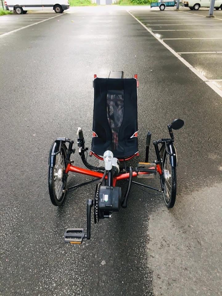 Vouwbare Elektrische Ligfiets Trike, Fietsen en Brommers, Ophalen of Verzenden, Gebruikt