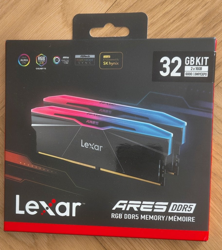 Lexar ARES RGB DDR5 32GB (2x16GB) 6000MHz, Computers en Software, Ophalen, 32 GB, Nieuw, Desktop