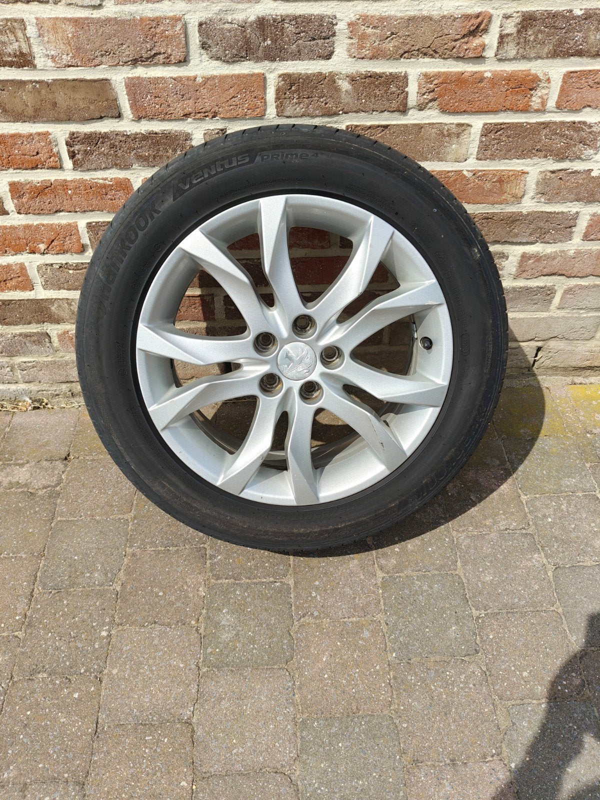 banden op alu velgen Peugeot, Auto-onderdelen, Ophalen, 17 inch, Band(en), Personenwagen