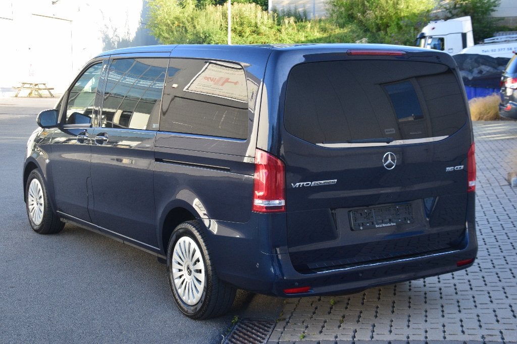 Mercedes-Benz Vito Tourer 116 CDI Pro lang 9PL Aut., Achat, Euro 6, Entretenue par le concessionnaire, Noir