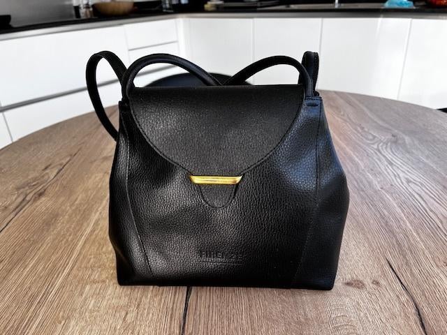 Handtas zwart ( FIRENZE ), Handtassen en Accessoires, Tassen | Damestassen, Ophalen of Verzenden, Zo goed als nieuw, Zwart, Handtas