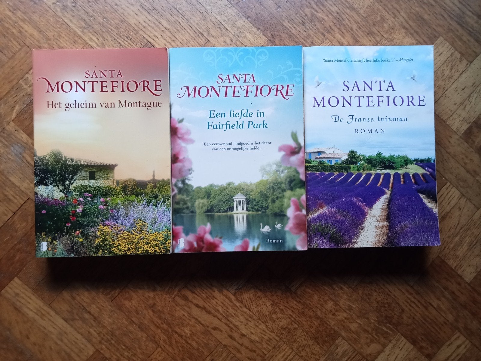 3 boeken Santa Montefiore, Ophalen of Verzenden, Gelezen
