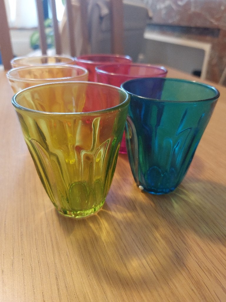 Verres colorés, Enlèvement, Neuf, Verre à eau
