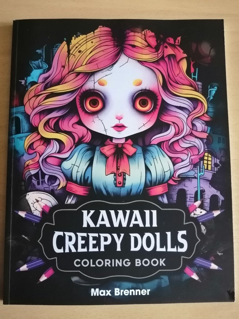 Kawaii Creepy Dolls Coloring Book - Art thérapie, Enlèvement ou Envoi