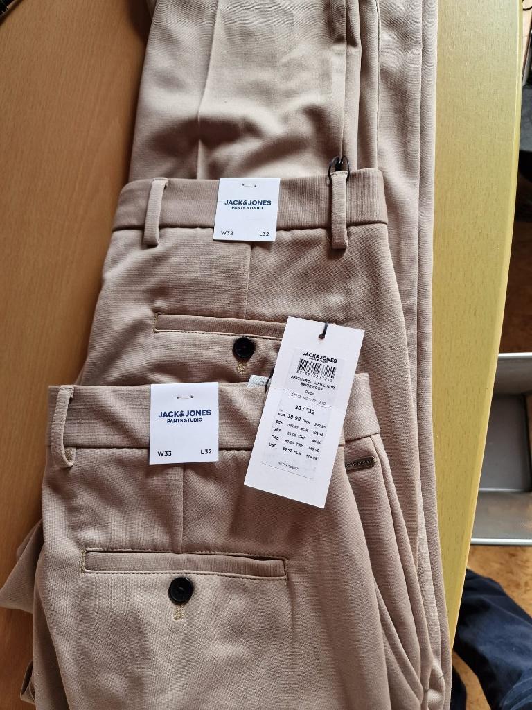Nieuwe broek Jack & Jones, Kleding | Heren, Ophalen, Beige, Nieuw, Overige maten