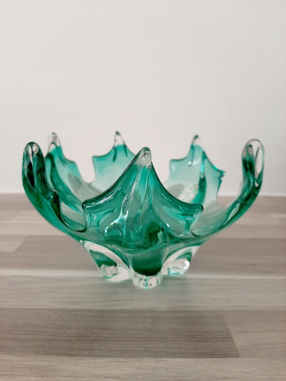 Vintage schaal in murano glas  - Italiaans, Ophalen of Verzenden, Glas, Schaal