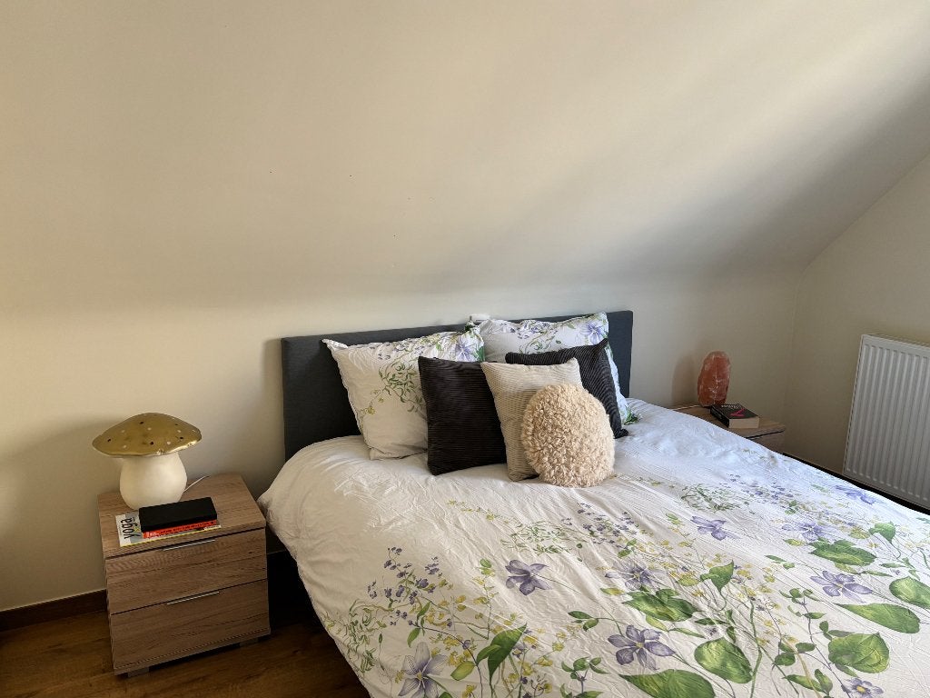 Ikea bed Sabovik 160x200, Gris, Comme neuf, Minimalistisch, 200 cm