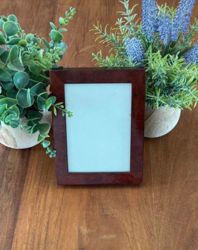 Antieke houten fotokader, Antiek en Kunst, Antiek | Woonaccessoires, Verzenden