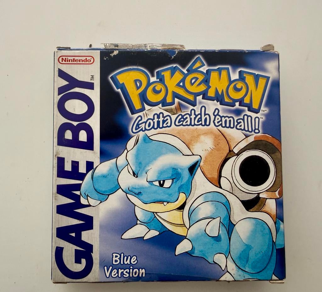 Pokémon Blue Version Game Boy compleet in doos / boxed, Games en Spelcomputers, Games | Nintendo Game Boy, Ophalen, Zo goed als nieuw