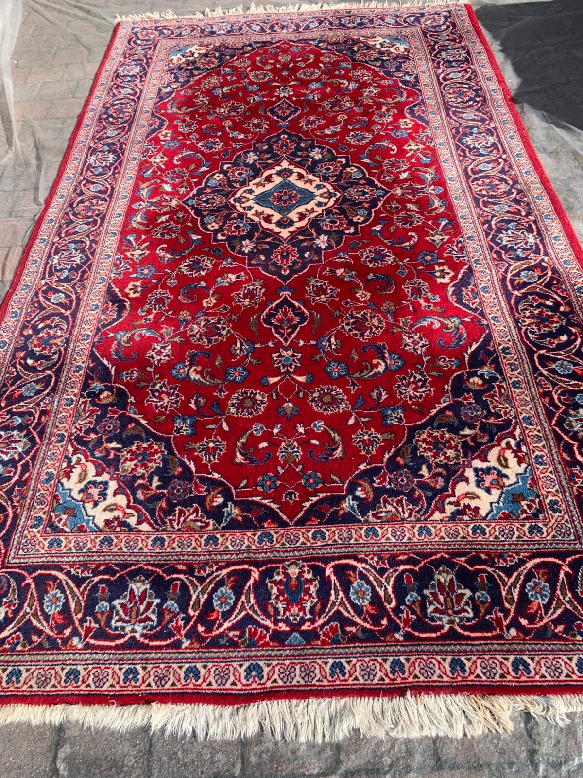 Très beau KASHAN IRANIEN 70 ans, Maison & Meubles, Ameublement | Tapis & Moquettes, Enlèvement, Utilisé