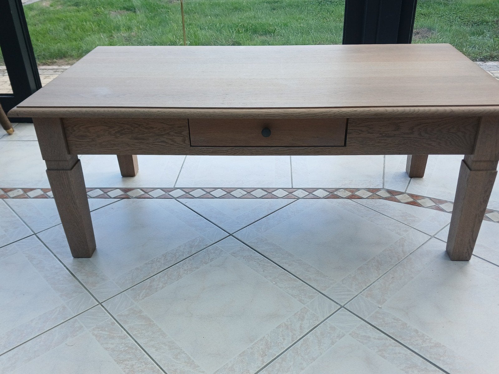 Salontafel in uitstekende staat, Ophalen, 100 tot 150 cm, 50 tot 100 cm, Zo goed als nieuw