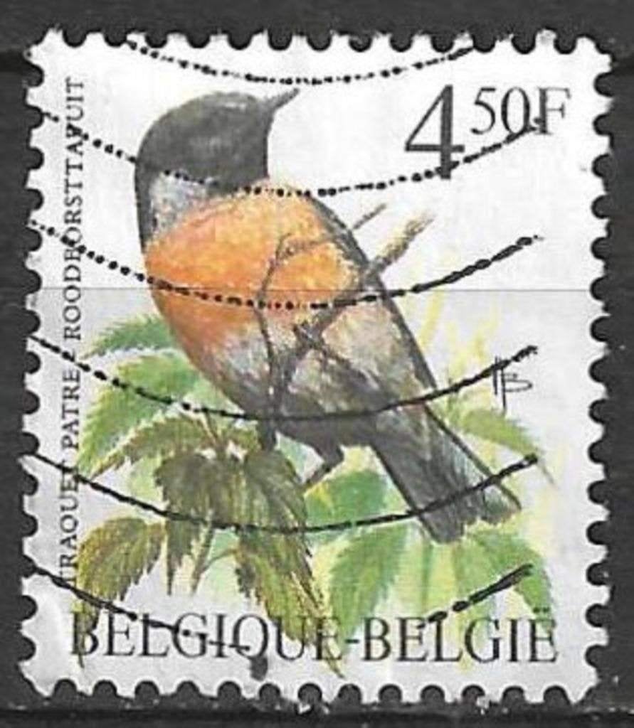 Belgique 1990 - Yvert/OBP 2397 - Robin Wheatear (ST), Envoi, Affranchi, Oblitéré, Véhicules