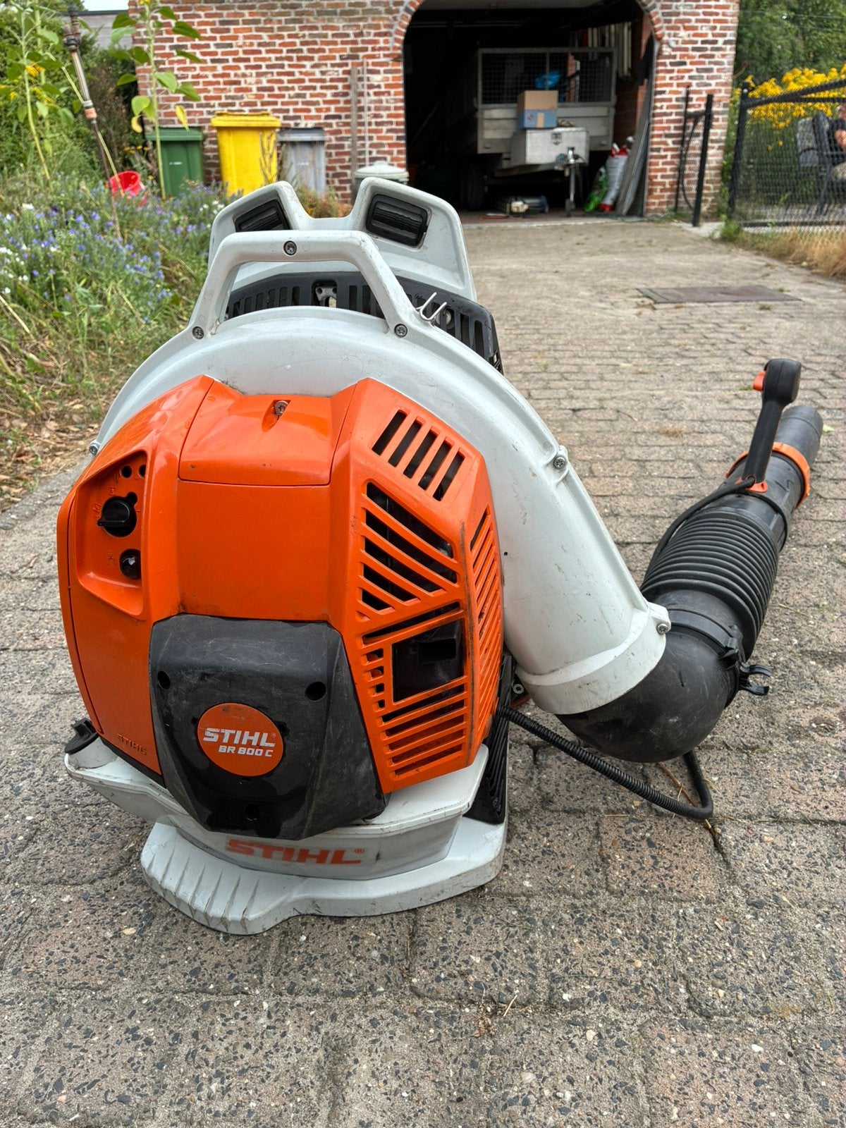 Stihl BR800 CE, Ophalen, Gebruikt, Benzine, Ruggedragen
