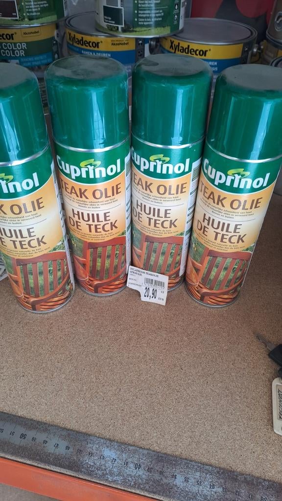 Ondehouds olie teak Cuprinol 4x 500ml, Enlèvement