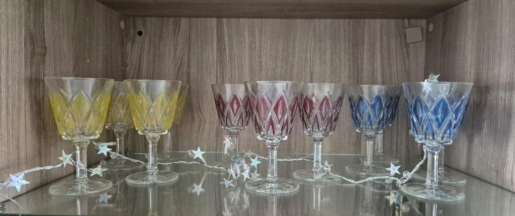 12 vintage glazen, Ophalen