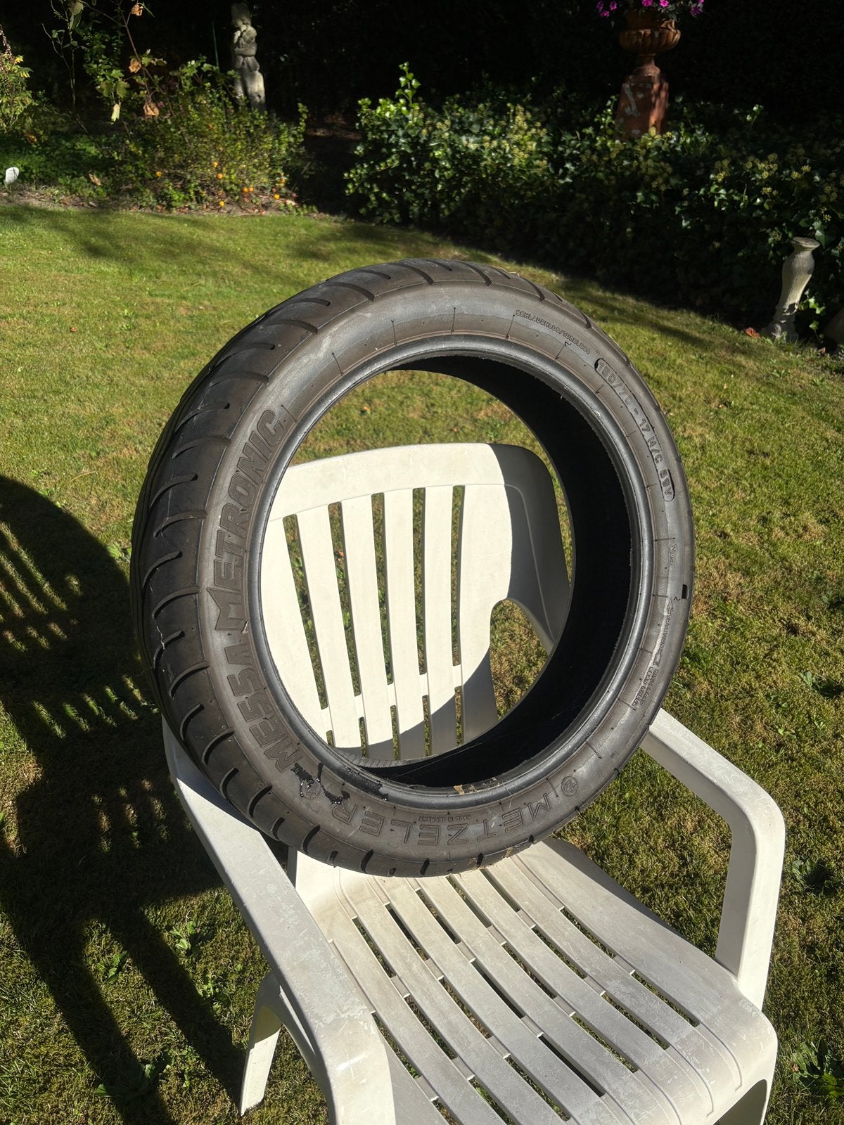 Metzeler ME55A Metronic 150/70-17 M/C 69V motorband, Motoren, Ophalen, Gebruikt