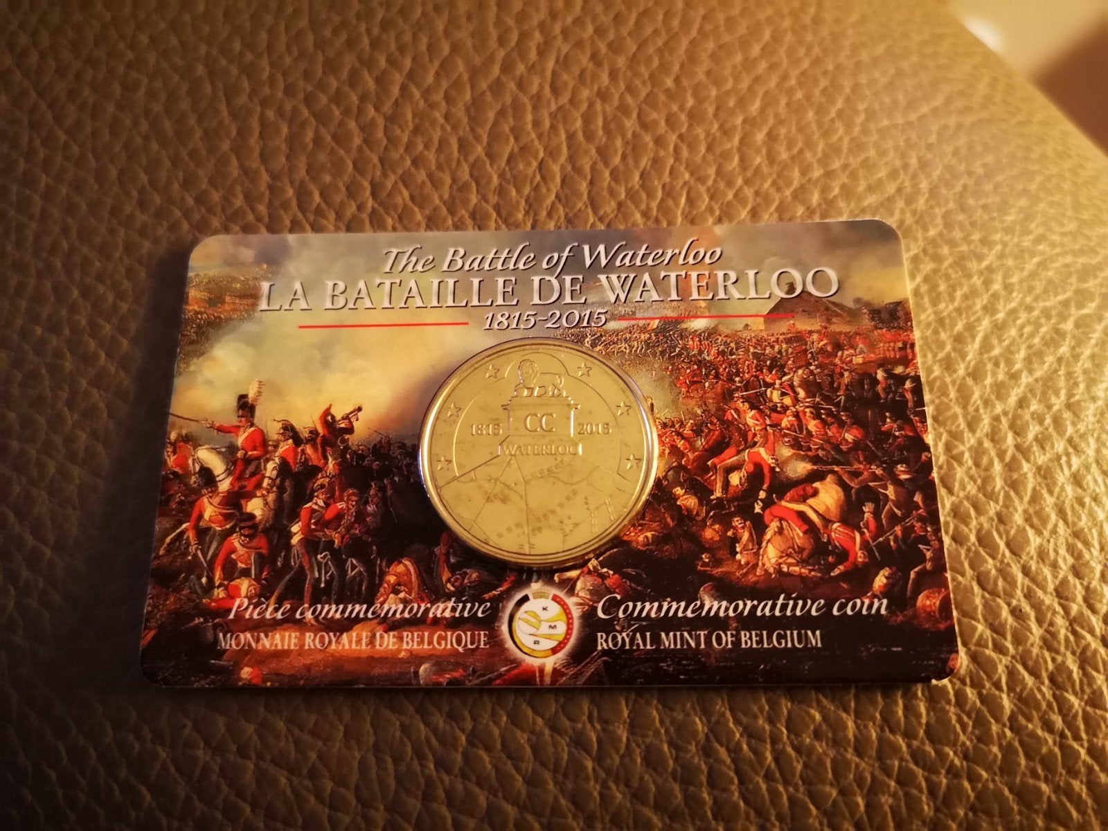 2,5 Euromunt De Slag bij Waterloo Fleur de Coin 2015, Ophalen of Verzenden
