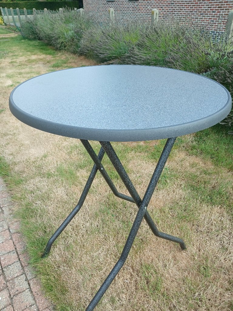 Opklapbare bistrotafel, Enlèvement, Comme neuf, Rond