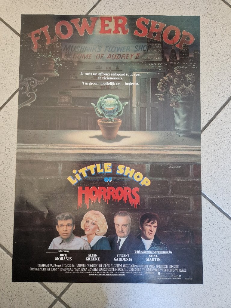 filmaffiche Little Shop Of Horrors 1986 filmposter, Rechthoekig Staand, Ophalen of Verzenden, Zo goed als nieuw, A1 t/m A3
