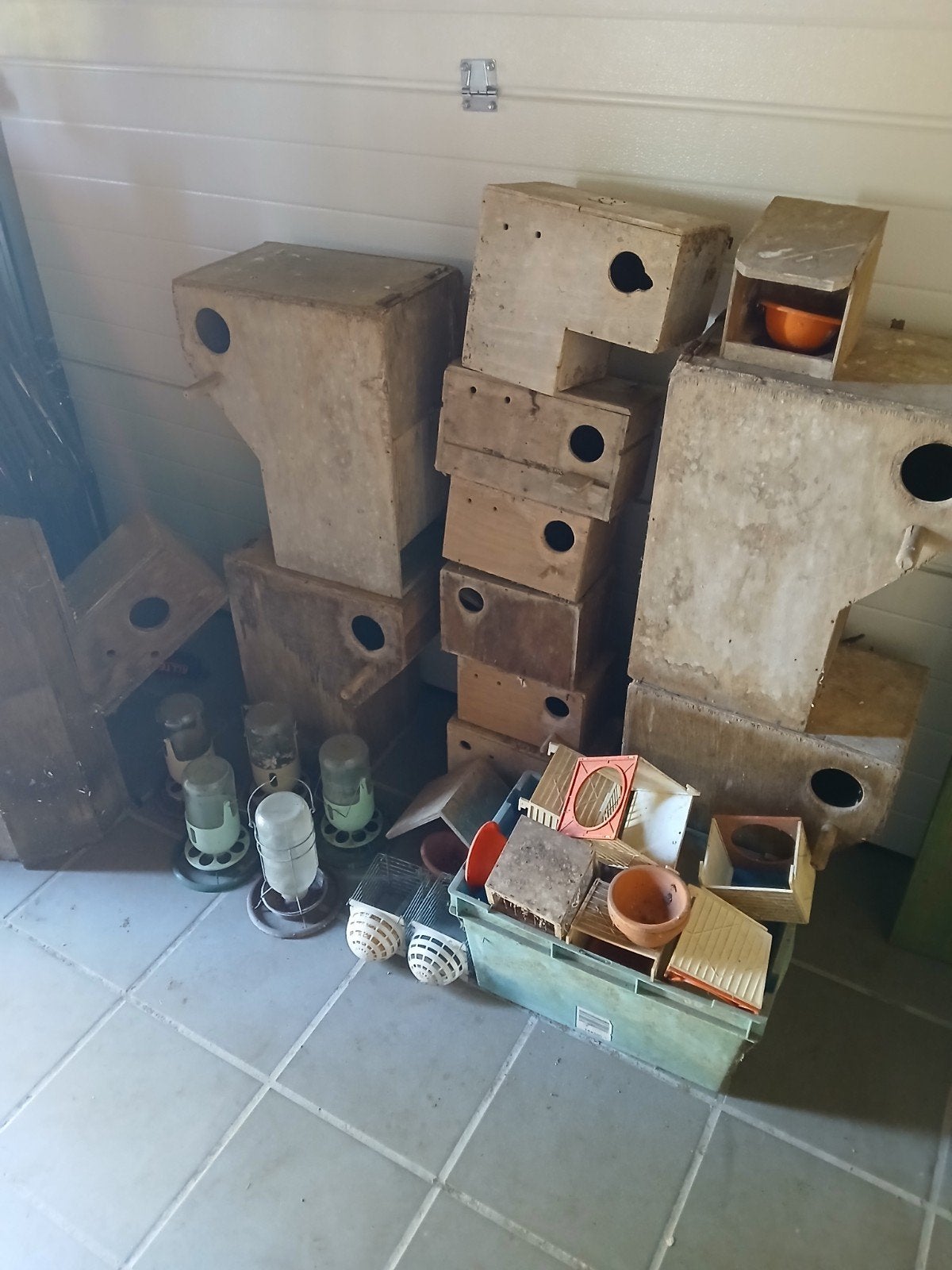 Vogelblokken en Klein benodigdheden.