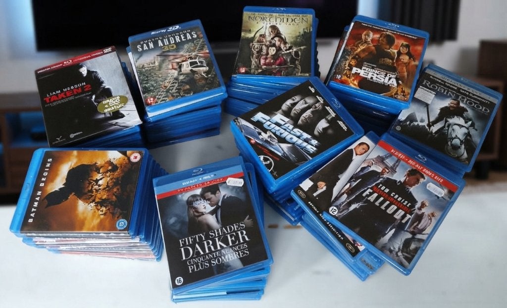 120 blu Ray films, Engels, Film, Actie, Zo goed als nieuw