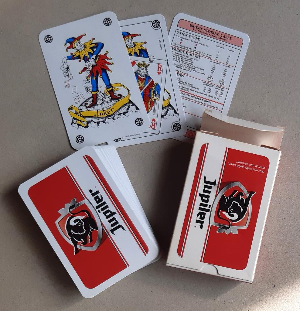 RECLAME SPEELKAARTEN BIER JUPILER, Verzamelen, Ophalen of Verzenden, Speelkaart(en)