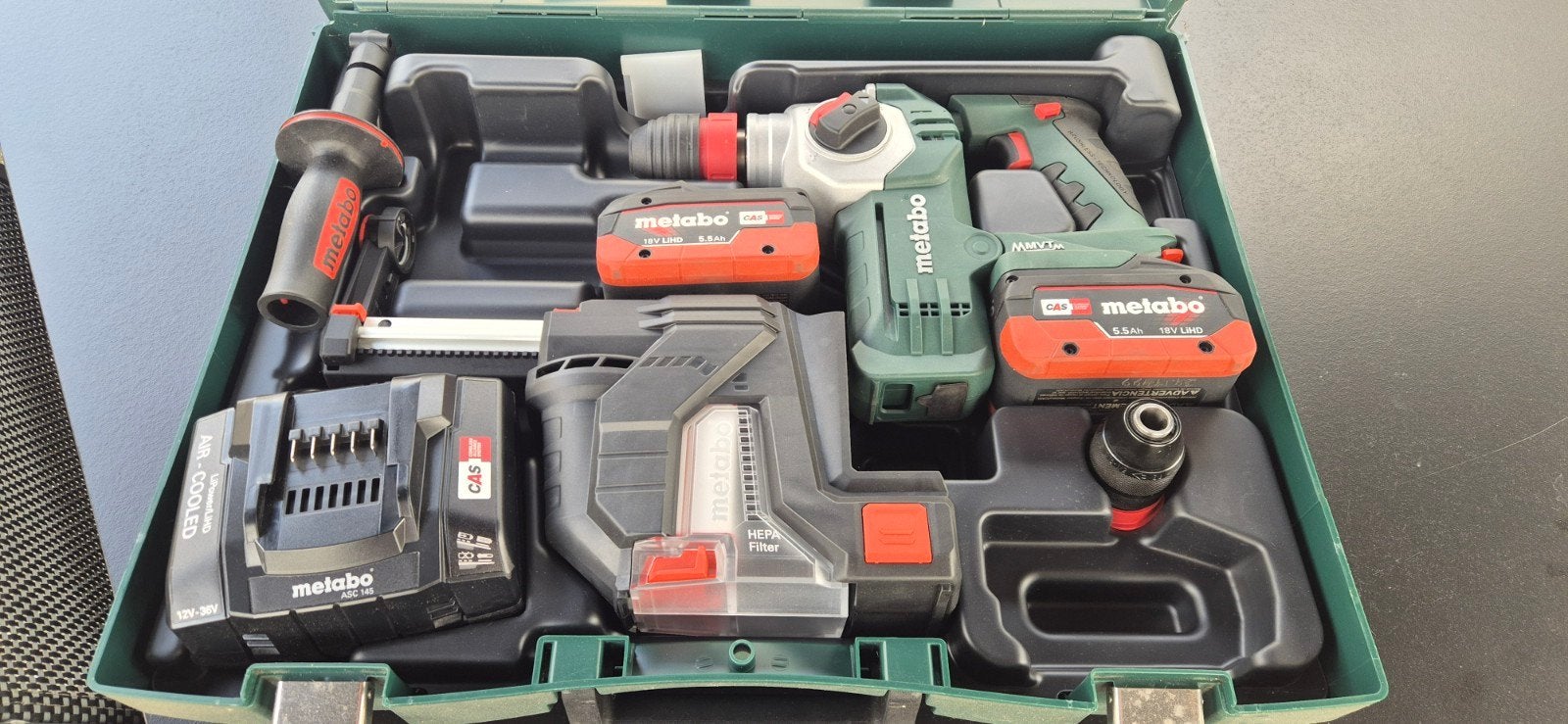 accu boorhamerset metabo, Ophalen