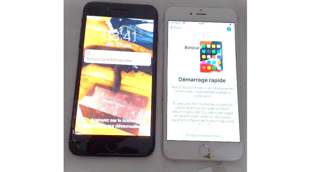 Apple iPhone 7 , Apple iPhone 6S fissure sur l'écran Bloque, Télécoms, Envoi, IPhone 7