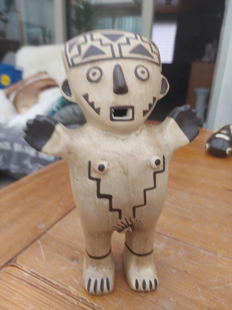 replica van een chancay cuchimilo peruaans vrouwenbeeldje., Ophalen of Verzenden