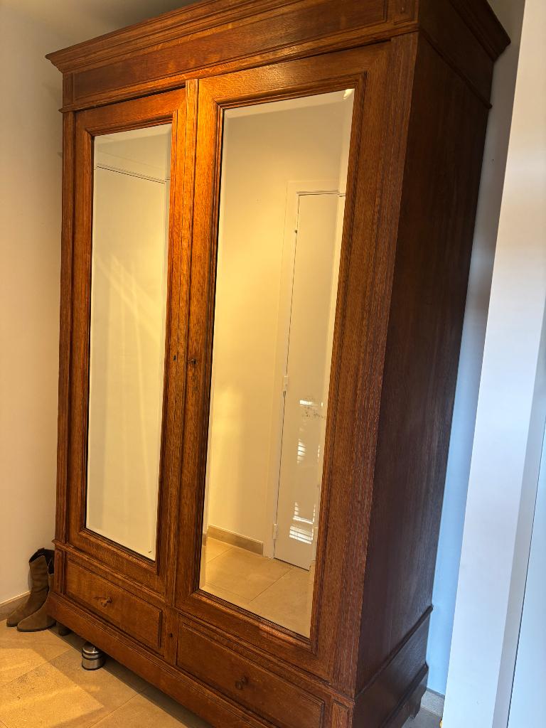 Grote houten kast, Antiek en Kunst, Ophalen