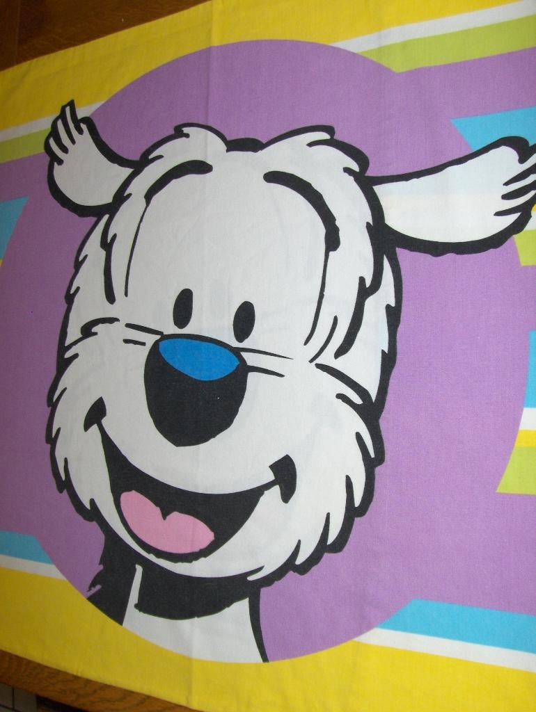 Housse de couette 1 personne double face avec taie et drap h, Enlèvement ou Envoi, Comme neuf, Une personne, Housse de couette