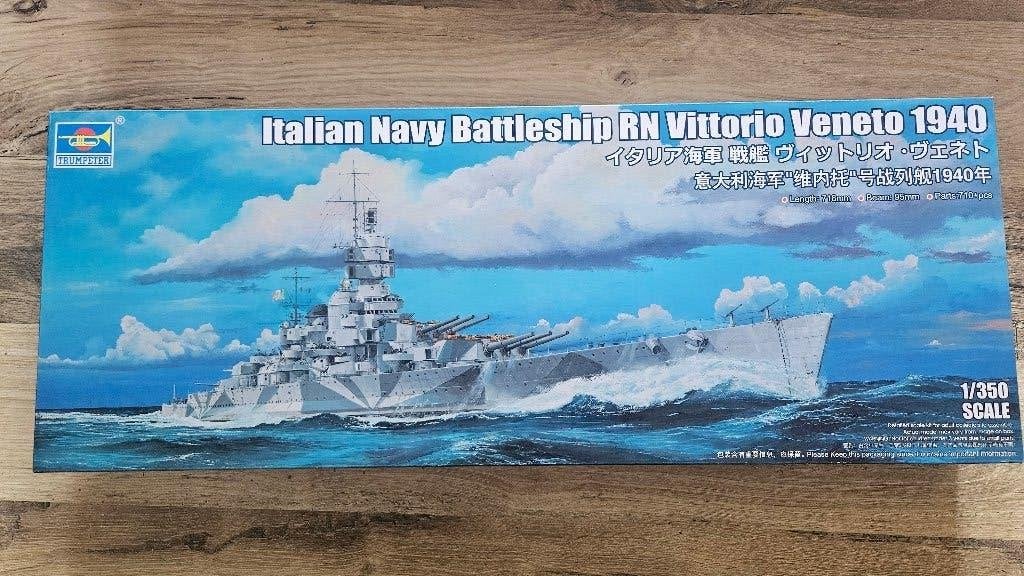 Modelbouw kit slagschip RM Vittorio Veneto van Trumpeter, Enlèvement ou Envoi, Neuf, 1:200 ou moins, Autres marques