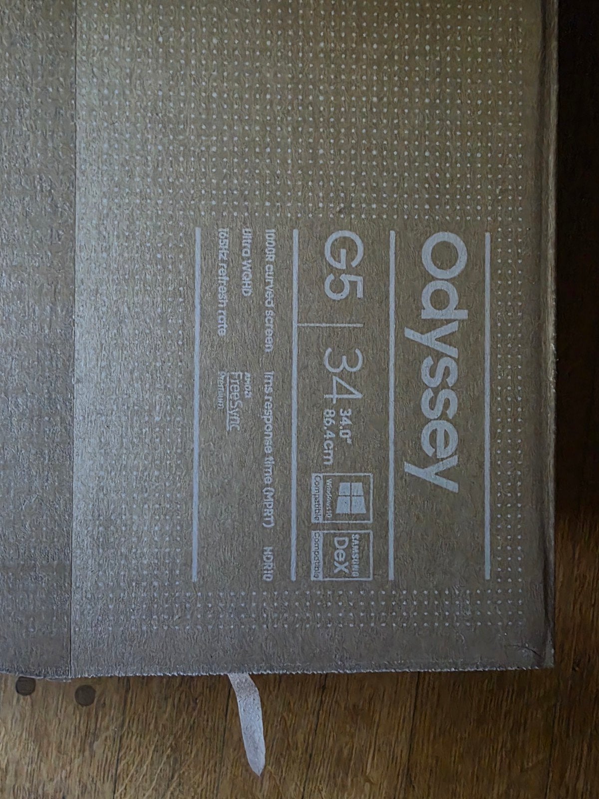 samsung 34 odyssey g5, Enlèvement
