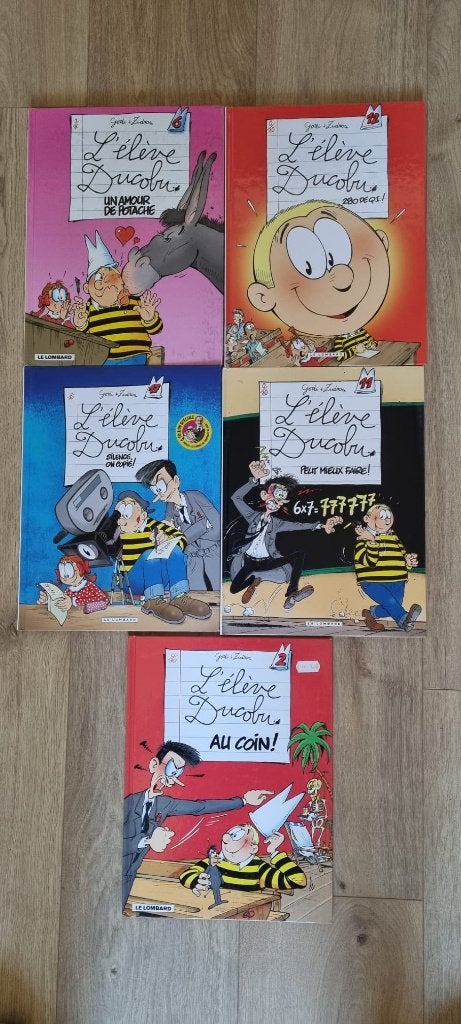 Ducobu - 5 albums, Livres, Plusieurs BD, Enlèvement ou Envoi, Utilisé, Godi+ Zidrou