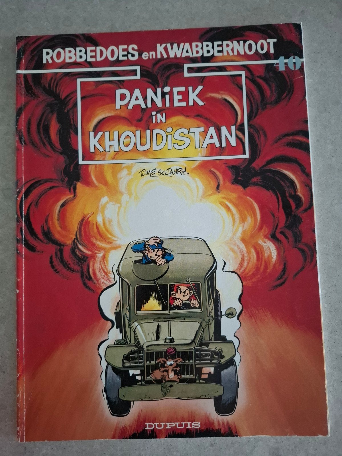 Robbedoes en Kwabbernoot 'Paniek in Khoudistan', Boeken, Gelezen, Eén stripboek, Ophalen of Verzenden, Janry