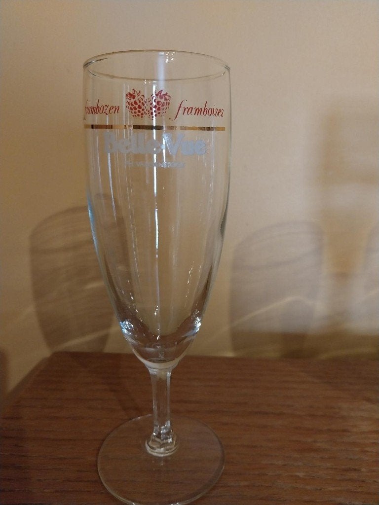 BELLE VUE - Framboise - verres à bière - 6 pièces, Verre ou Verres, Comme neuf, Enlèvement, Autres styles
