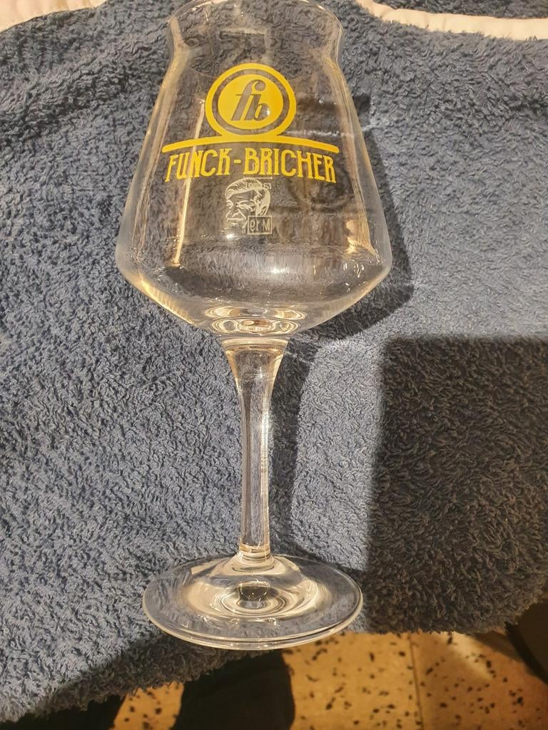Verre à bière Funck Bricher Luxembourg, Collections, Enlèvement ou Envoi, Verre à bière