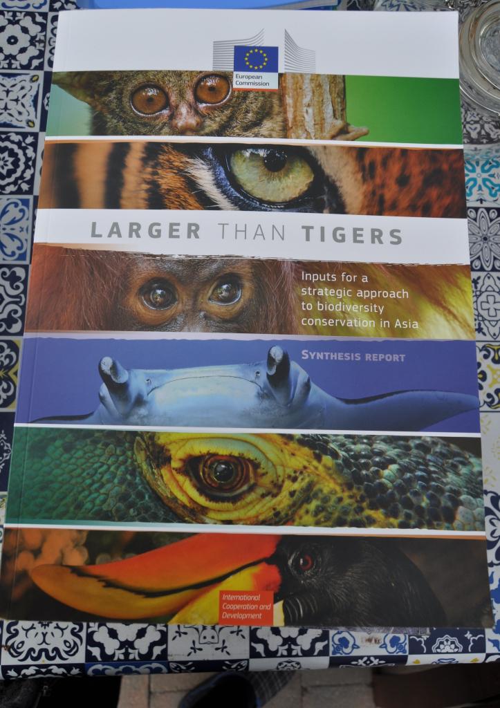 boek 'Larger than tigers', Ophalen, Zo goed als nieuw