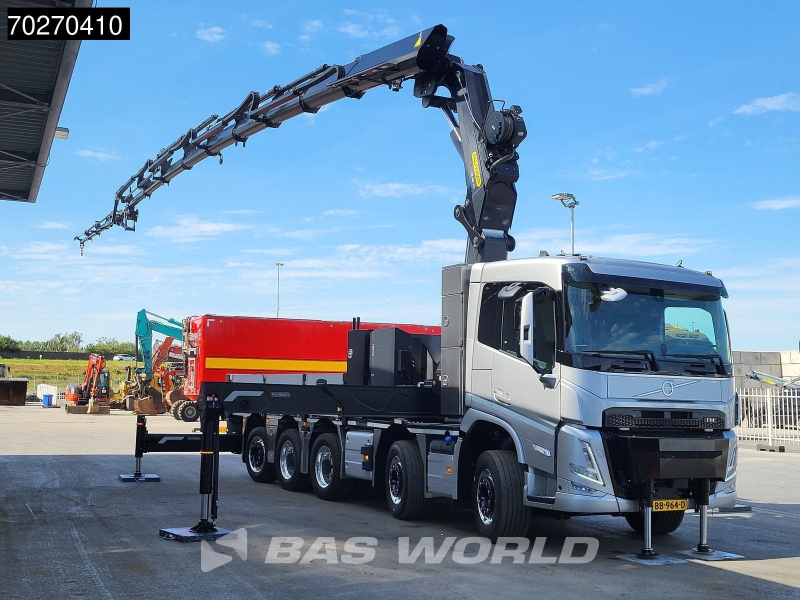 Volvo FM 500 10X4 NEW! Palfinger PK580 TEC + PJ090C JIB 2.5t, Auto's, Vrachtwagens, Automaat, Euro 6, Overige kleuren, Leder