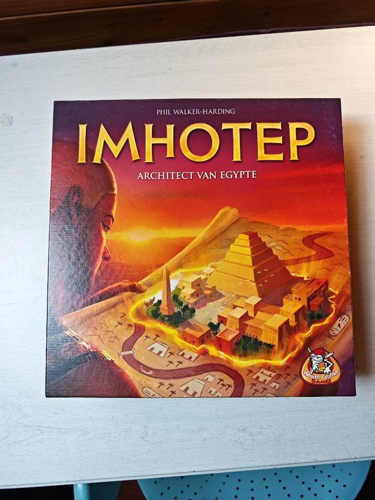 bordspel imhotep, Een of twee spelers, Ophalen, Gebruikt, White Goblin Games