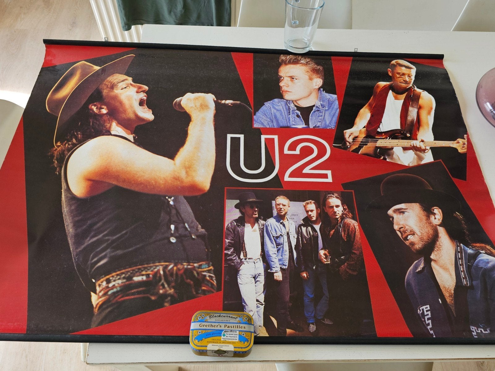 affiche vintage u2 des années 80, Enlèvement ou Envoi