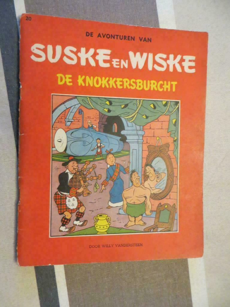 Suske en Wiske 20-De knokkersburcht-herdruk 1959 zgan, Willy Vandersteen, Eén stripboek, Ophalen of Verzenden, Zo goed als nieuw
